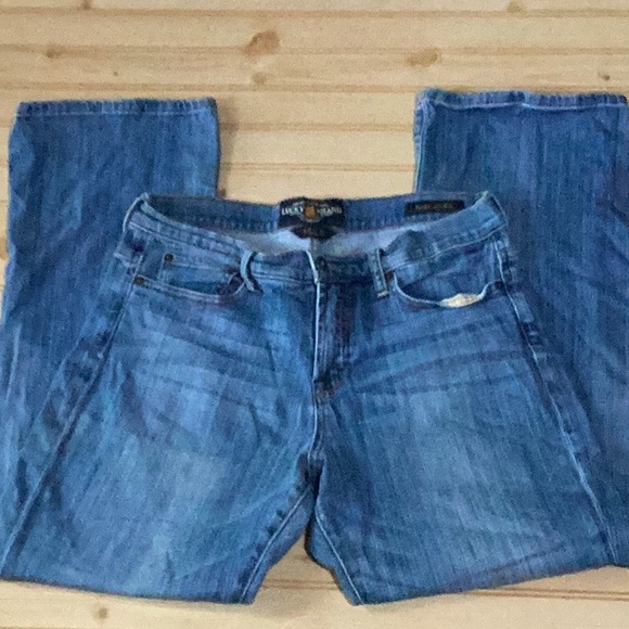 Lucky Brand Easy Rider 12/31 Ankle Denim Blue Jeans - Picture 1 of 16